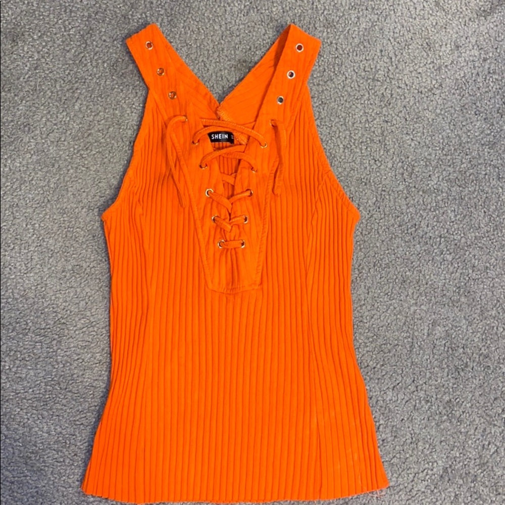 Orange tank top